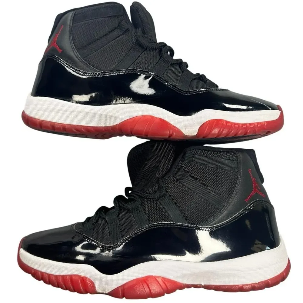 Jordan 11 Retro Playoffs Bred 2019 Patent Leather Sneaker US Men's 11